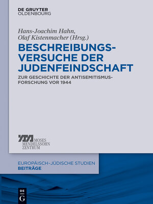 cover image of Beschreibungsversuche der Judenfeindschaft